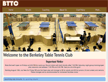 Tablet Screenshot of berkeleytabletennis.org